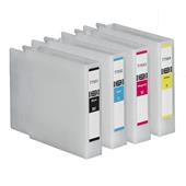 Compatible Epson T7551/T7552/T7553/T7554 Full Set of High Capacity Ink Cartridges (Black/Cyan/Magenta/Yellow)

